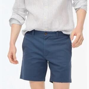 2/$30 J. Crew 7" Flex Chino Short Overcast Blue L0923 Size 30